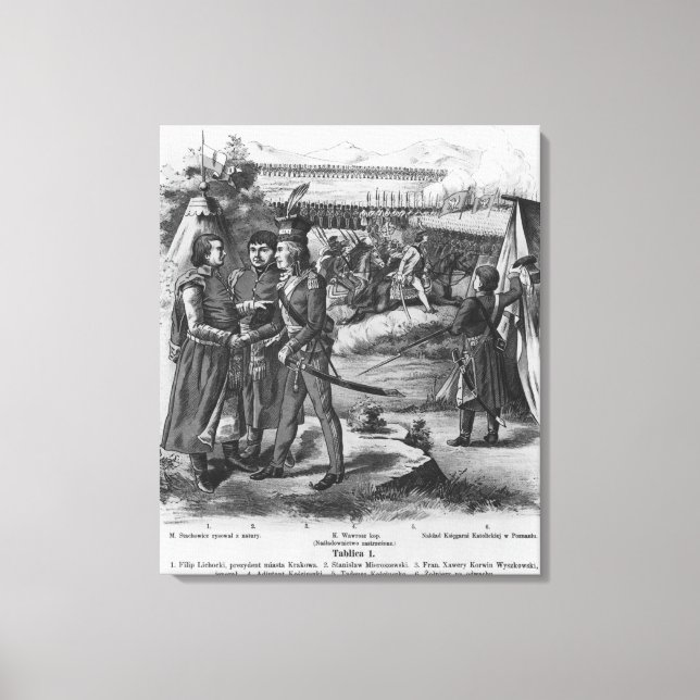 Toile Armée de Tadeusz Kosciuszko, 1794 (Recto)