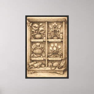 Toile Armoire de pharmacie mystique
