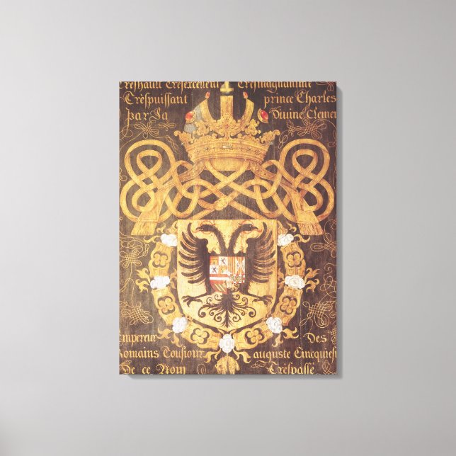 Toile Armoiries de Charles V du 23e Chapitre (Recto)