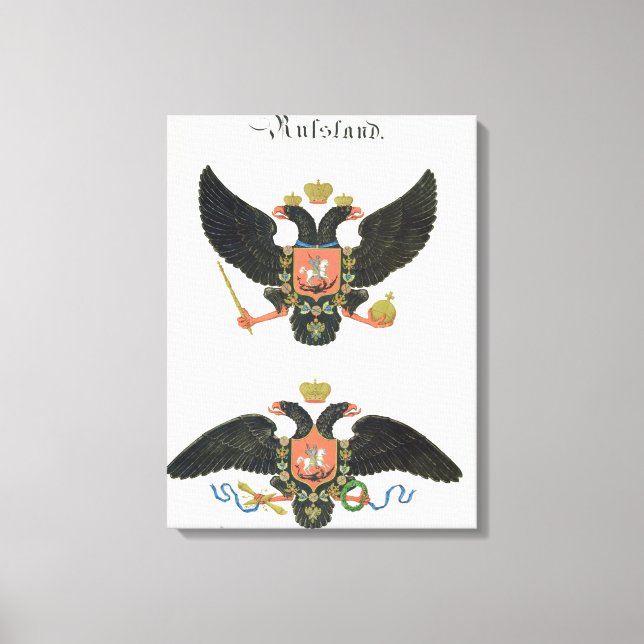 Toile Armoiries de l'Etat impérial de Russie, d'une pier (Recto)