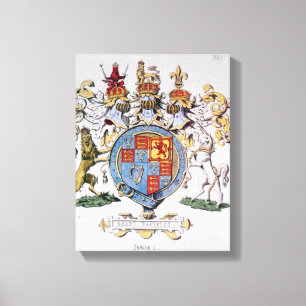 Toile Armoiries du roi Jacques Ier d'Angleterre
