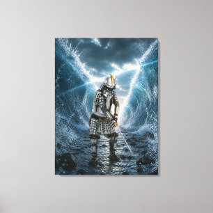 Toile Armure de samouraï Oda Nobunaga Eau 24x32