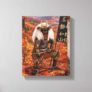 Toile Armure de samouraï Takeda Shingen Automne 8x10