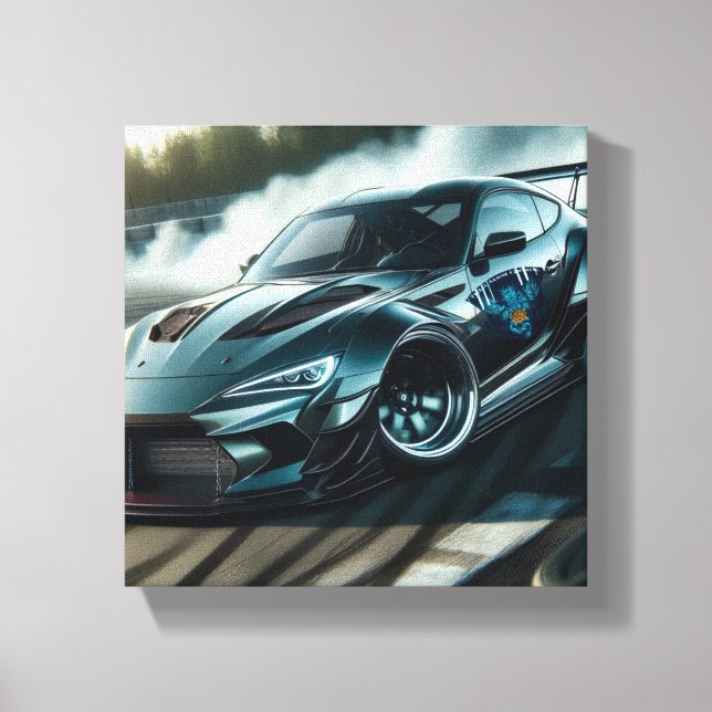 Toile Armure Tribale Voiture Drift Course Drift Art (Recto)