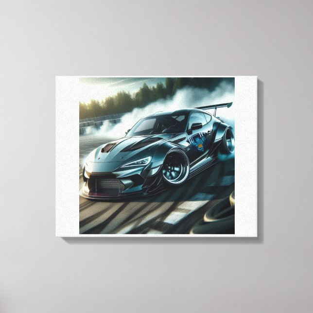 Toile Armure Tribale Voiture Drift Course Drift Art (Recto)