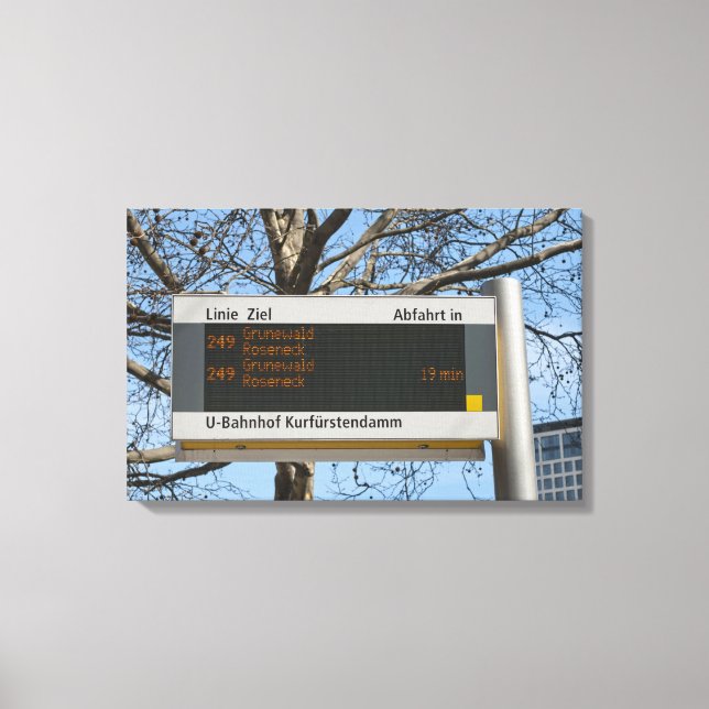 Toile Arrêt de bus Connexion Berlin (Recto)