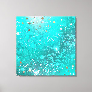 Toile Arrière - plan à huile Turquoise de la menthe