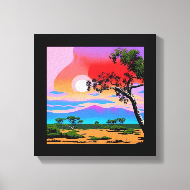 Toile Arrière - plan Abstrait du désert (Recto)