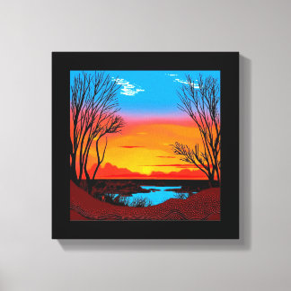 Toile Arrière - plan Abstrait du désert #2