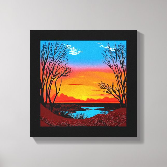 Toile Arrière - plan Abstrait du désert #2 (Recto)