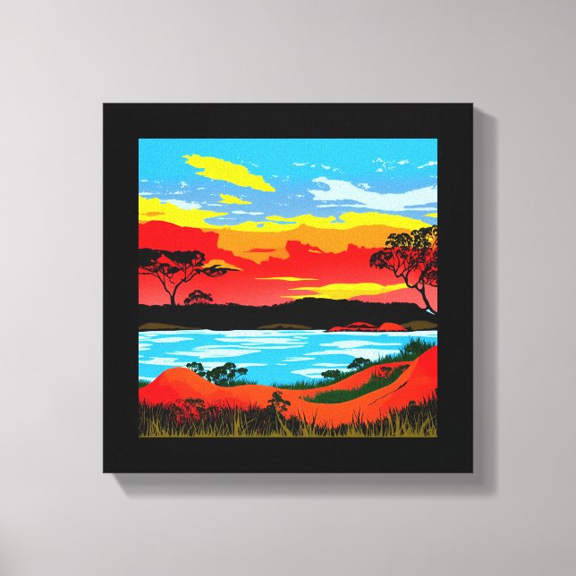 Toile Arrière - plan Abstrait du désert no 5 Imprimer (Recto)