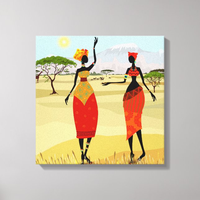 Toile Arrière - plan africaine (Recto)