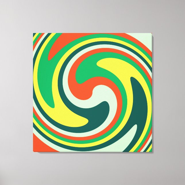Toile Arrière - plan coloré Abstrait Art Swirl (Recto)
