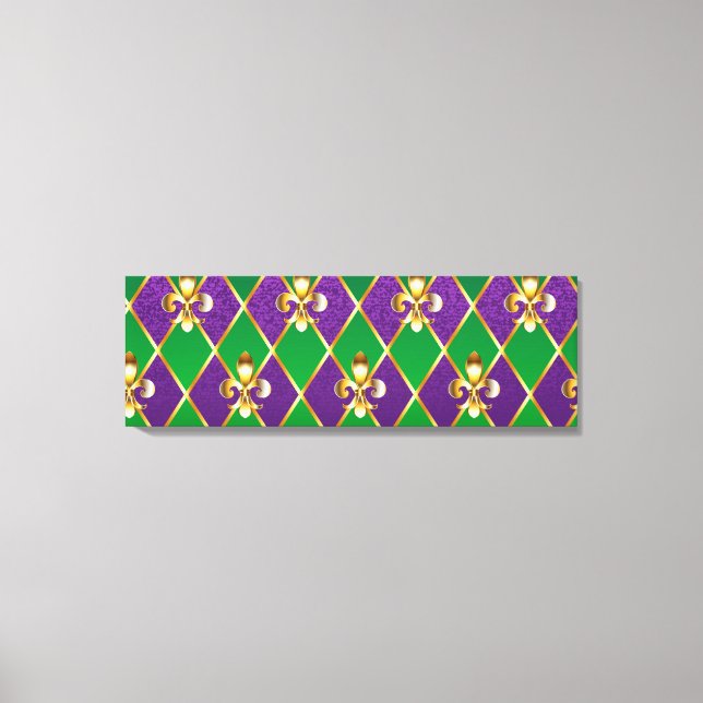 Toile Arrière - plan de bijoux Mardi Gras (Recto)
