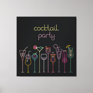 Toile Arrière - plan de Cocktail