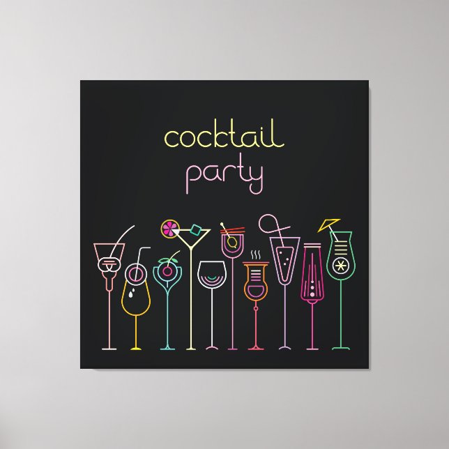 Toile Arrière - plan de Cocktail (Recto)