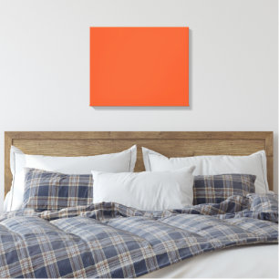 Toile Arrière-plan uni minimaliste orange vif