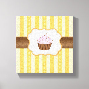 Toile Arrière - plan vintage de petit gâteau