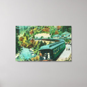 Toile Arrivée aux sources