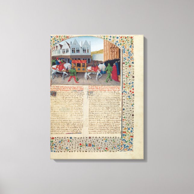 Toile Arrivée de l'empereur Charles IV (Recto)