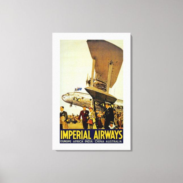 Toile Arrivée d'Imperial Airways (Recto)