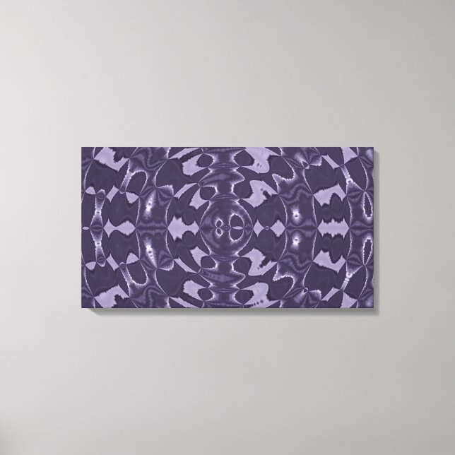 Toile Art abstrait à motif kaléidoscope violet (Recto)