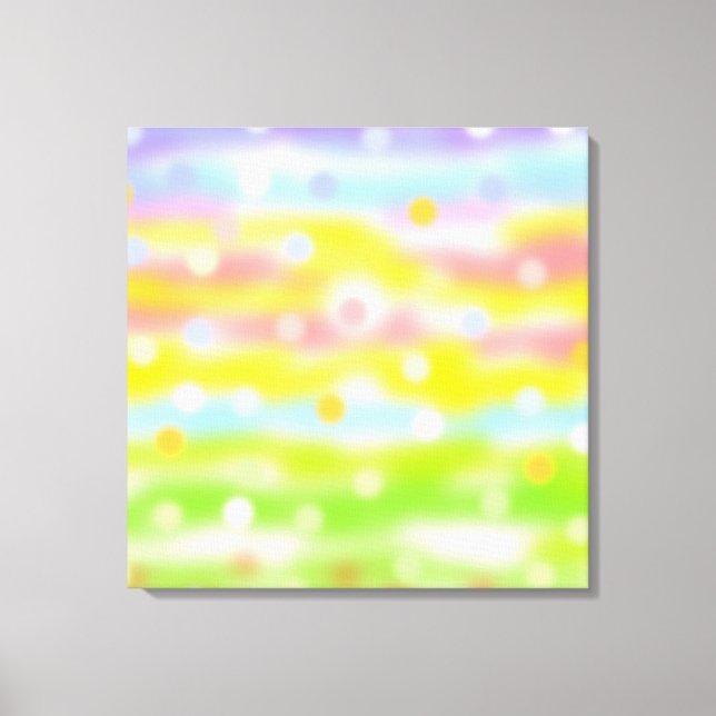 Toile Art abstrait aux nuances multicolores (Recto)