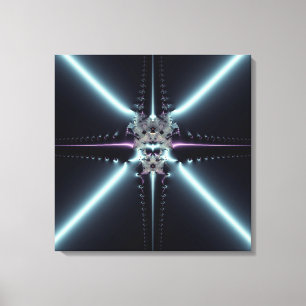 Toile Art abstrait Blue Star