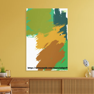 Toile Art abstrait Champ de campagne par ZMJ