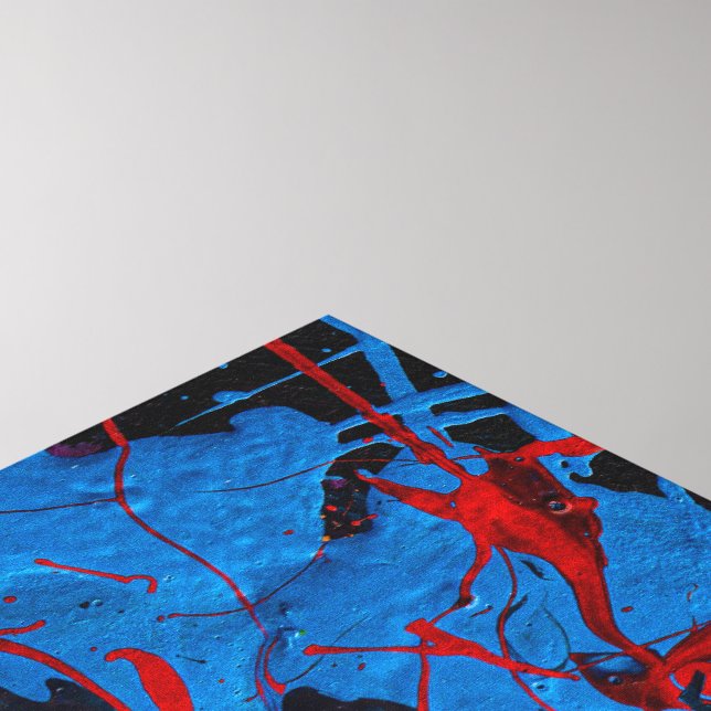 Toile Art Abstrait Contemporain : Électrique (Coin (haut))