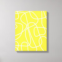 Art Abstrait de ligne moderne en Jaune | Artsy