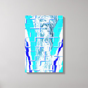 Toile Art abstrait d'eau froide