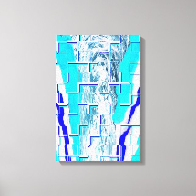 Toile Art abstrait d'eau froide (Recto)