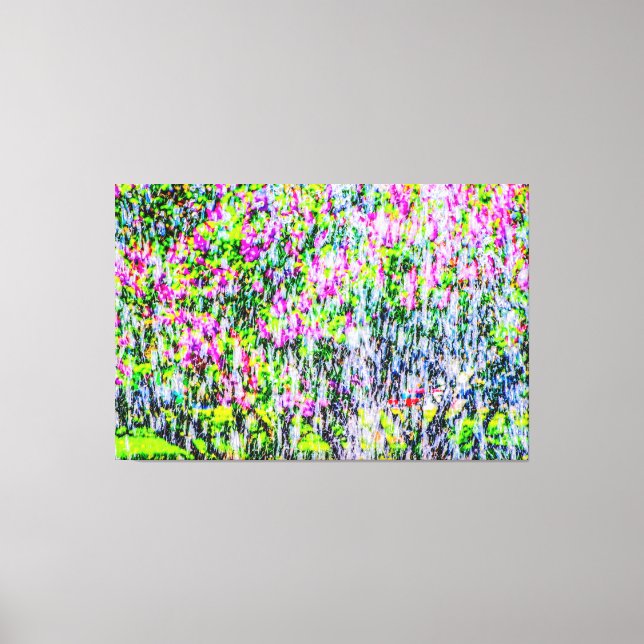 Toile Art Abstrait Des Lilacs Et De L'Eau (Recto)