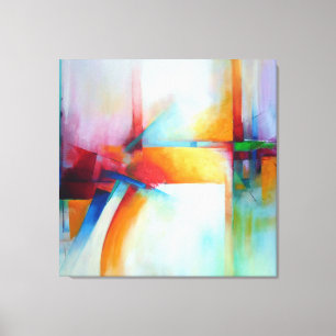 Toile Art Abstrait Élégant Acrylique Peinture Moderne Dé