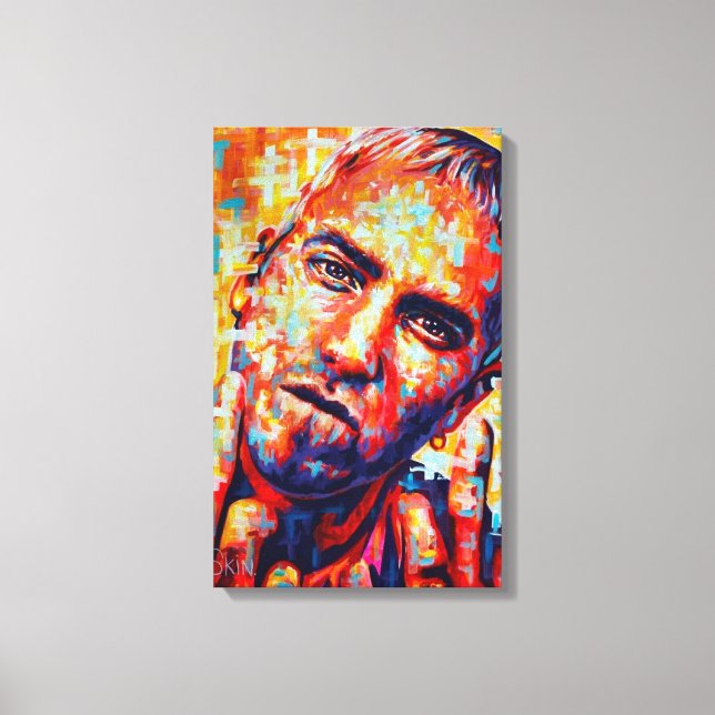 Toile art abstrait Eminem (Recto)