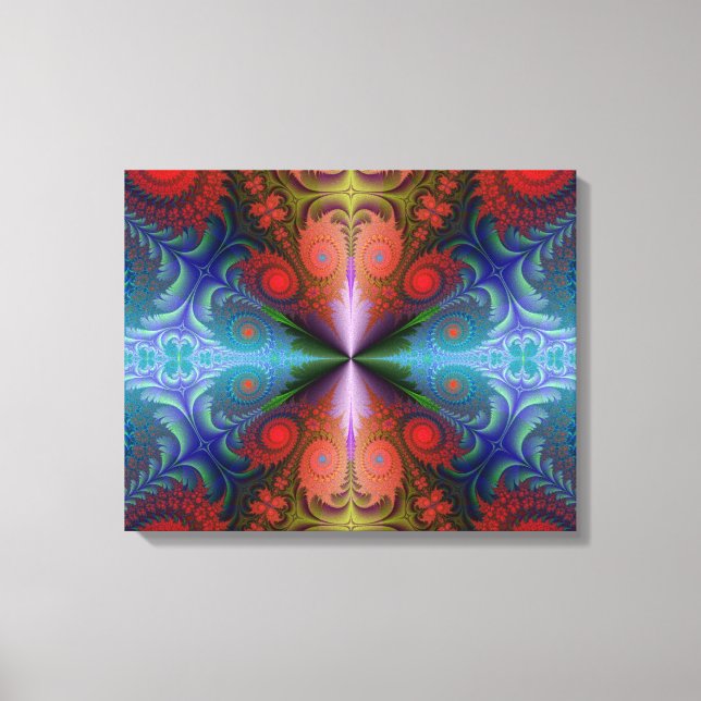 Toile Art Abstrait Fractal Canvas (Recto)