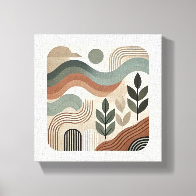 Toile art abstrait géométrique minimaliste (Recto)