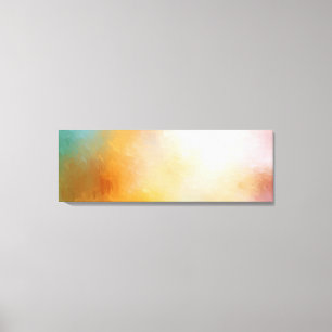 Toile Art Abstrait Jaune Rouge Bleu Violet Vert Rose