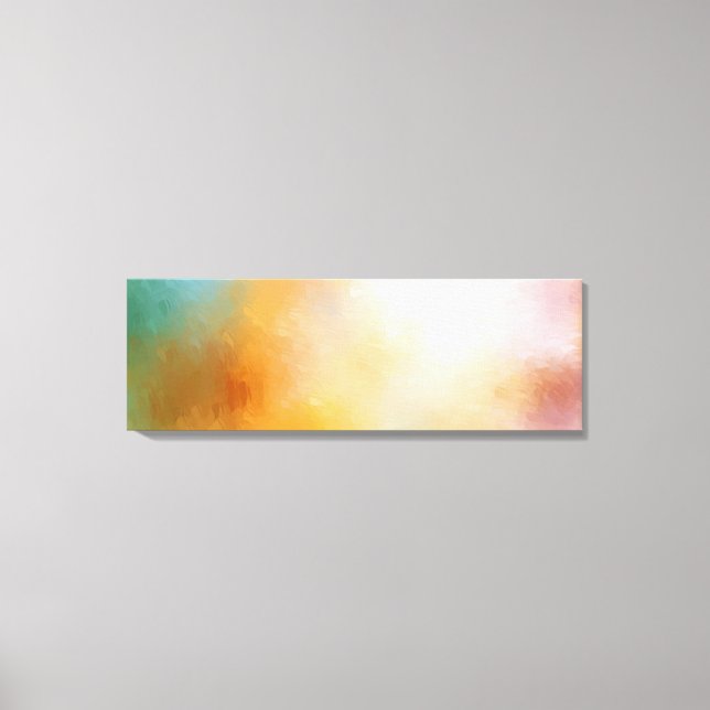 Toile Art Abstrait Jaune Rouge Bleu Violet Vert Rose (Recto)