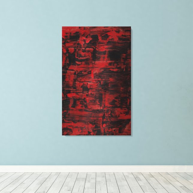 Toile Art Abstrait : Le Cordon Rompu (Insitu (Plancher de Bois))