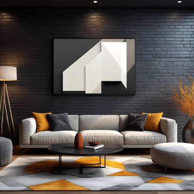 Toile Art Abstrait Minimaliste Couches (Créateur téléchargé)