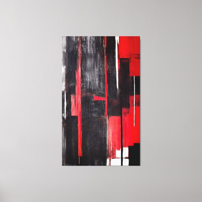 Toile Art Abstrait moderne - Agressif 002 (Recto)