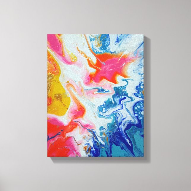 Toile Art abstrait original Summer Respite (Recto)