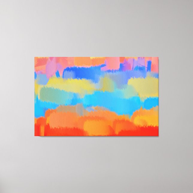 Toile Art Abstrait | Peinture Abstraite 4 (Recto)