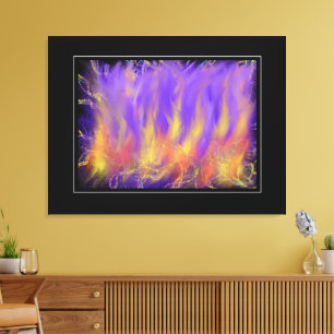 Toile Art abstrait prophétique chrétien Holy Spirit Fire