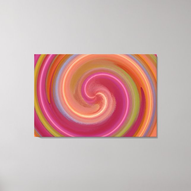 Toile Art Abstrait spiral 4 (Recto)