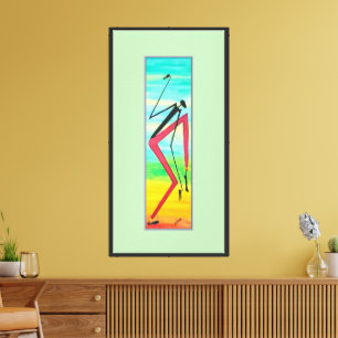 Toile Art Africain Awesome Aquarelle Danseuse Tricky