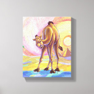 Toile Art animal mignon de chameau de défilé