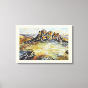 Toile Art aquarelle de Haytor Dartmoor